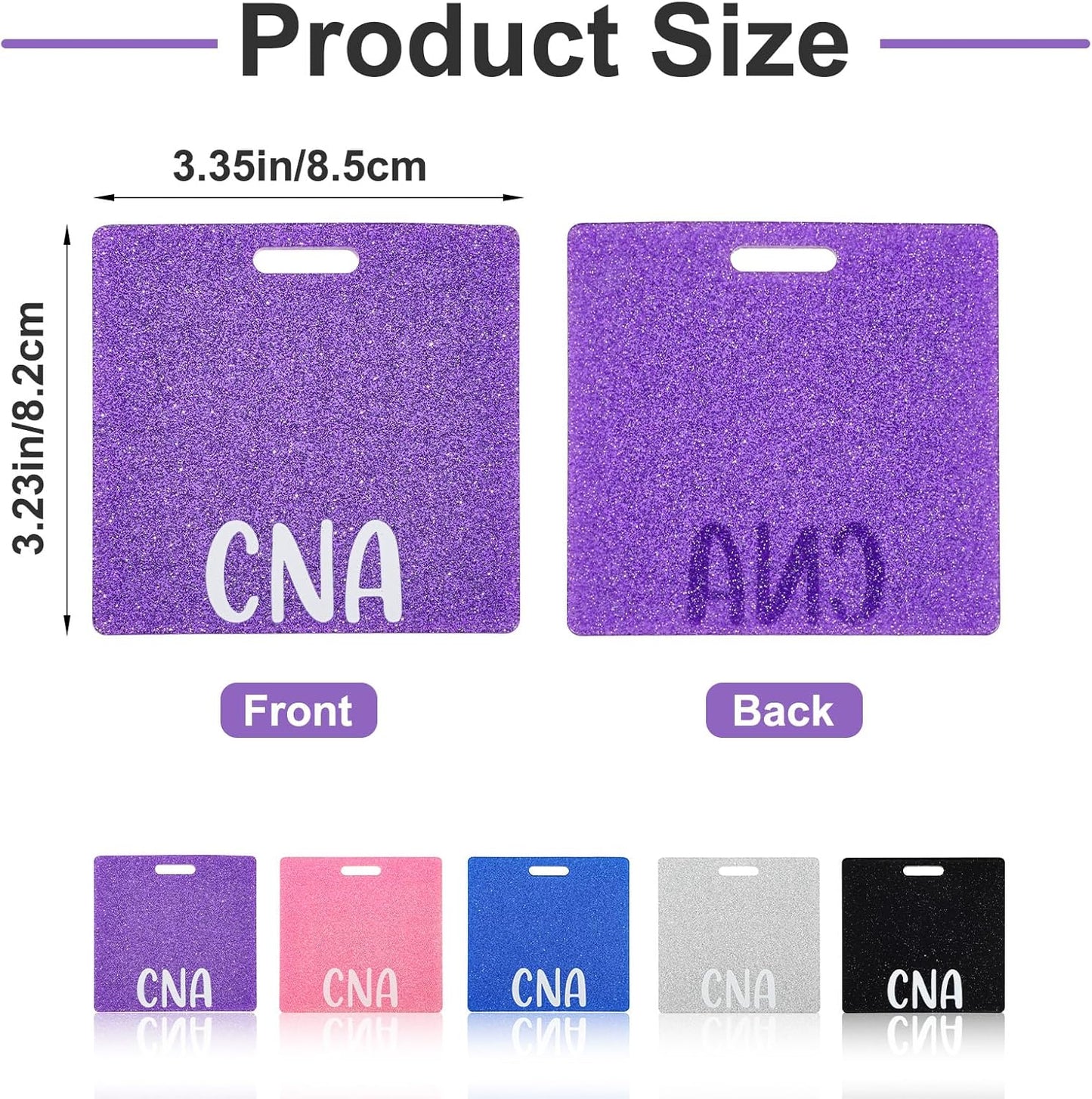 CNA Glitter Badge Buddy