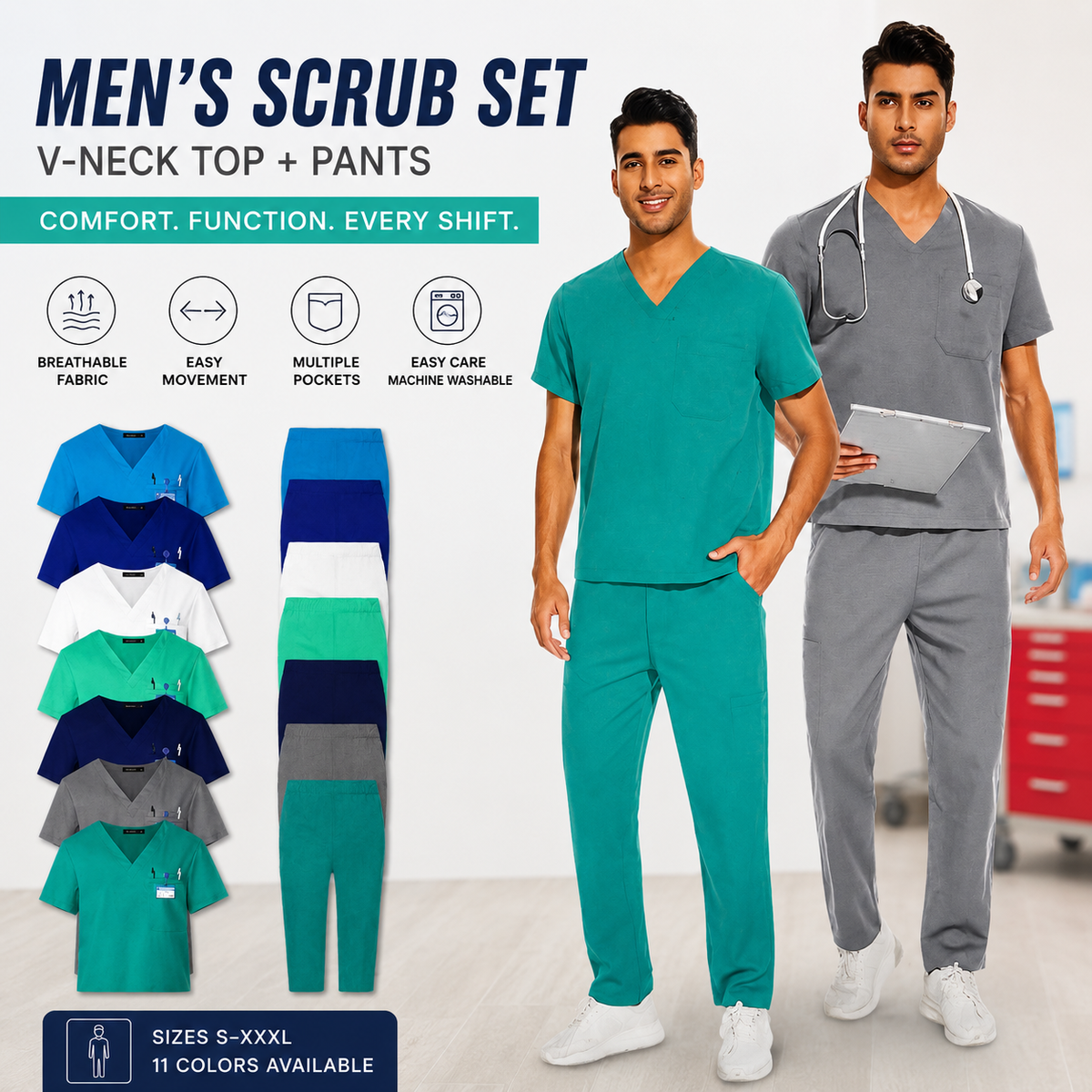 Men's Essential Scrub Set