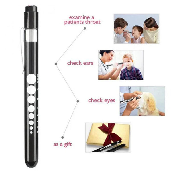 LED Nurse Penlight with Pupil Gauge