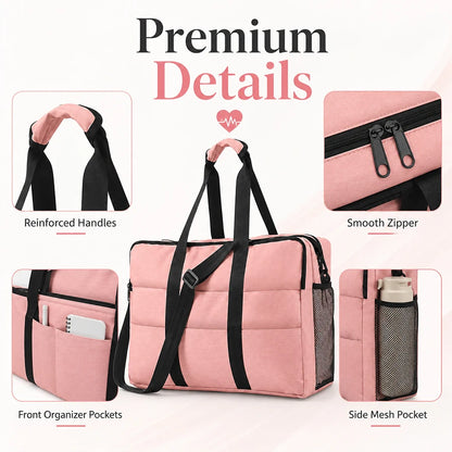 Nurse Shift Tote Bag Multi-Pocket