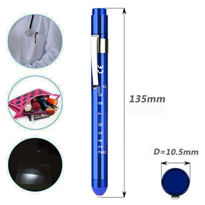 LED Nurse Penlight with Pupil Gauge