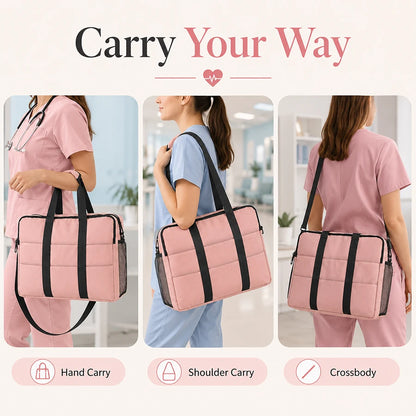 Nurse Shift Tote Bag Multi-Pocket
