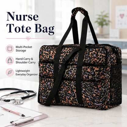Nurse Shift Tote Bag Multi-Pocket