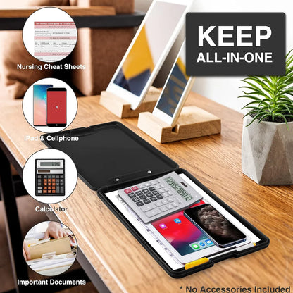 Clipboard with Storage & Lock