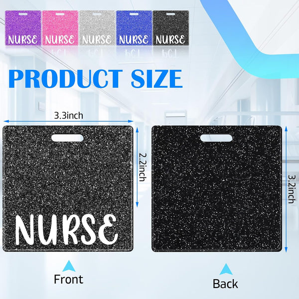 Nurse Glitter Badge Buddy