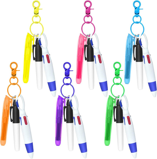 Nurse Highlight Pen Marker Keychain Clip Set