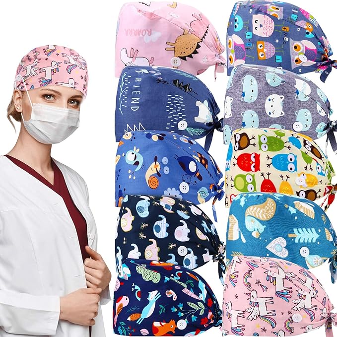 Scrub Caps Nurse Surgical Caps Animal Style