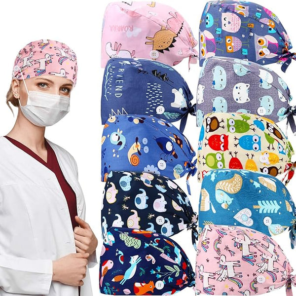 Scrub Caps Nurse Surgical Caps Animal Style